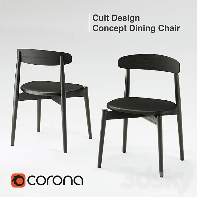 Cult Design Concept Dining Chair 3DModel