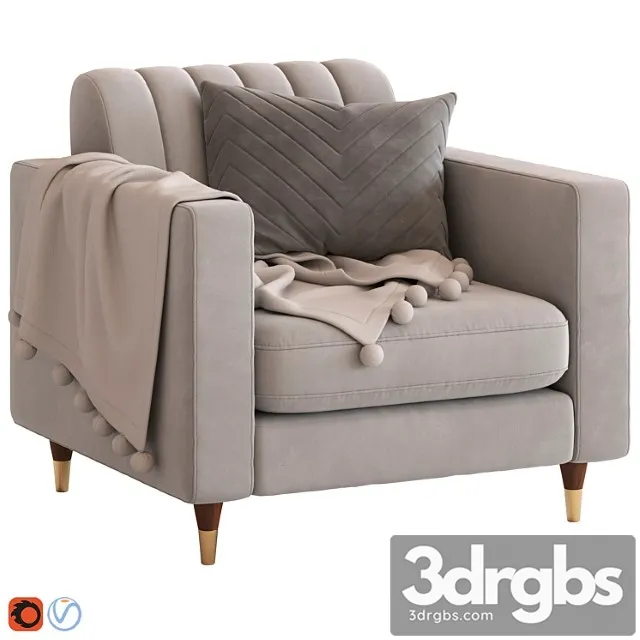 Cult furniture belgravia armchair 3D Model Free