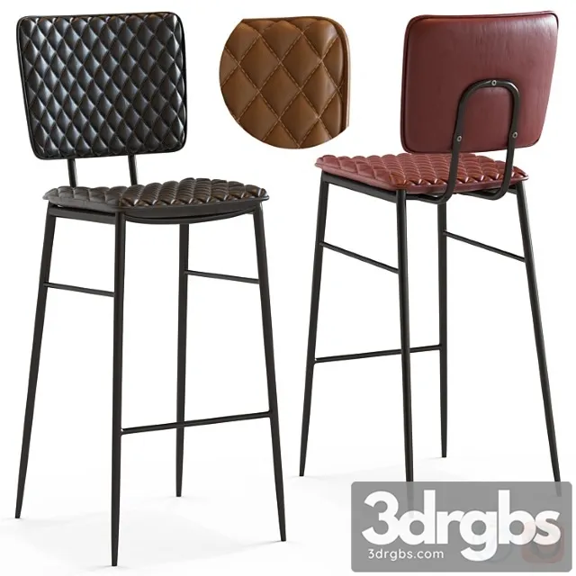 Cult furniture elgin stool 2 3D Model Free