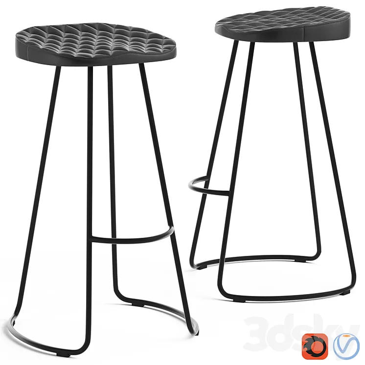 Cult Furniture Niko Stool 3D Model