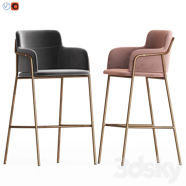 Cult Living Harriet Bar Stool 3DModel