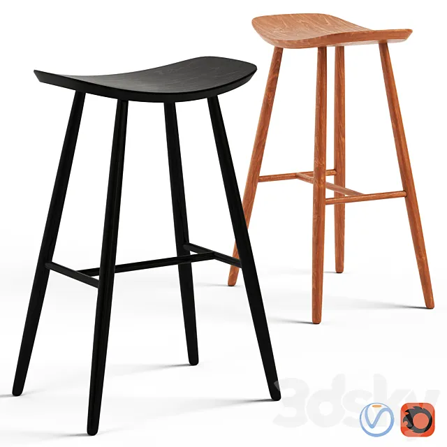 Cult Living Hatton Bar Stool 3D Model