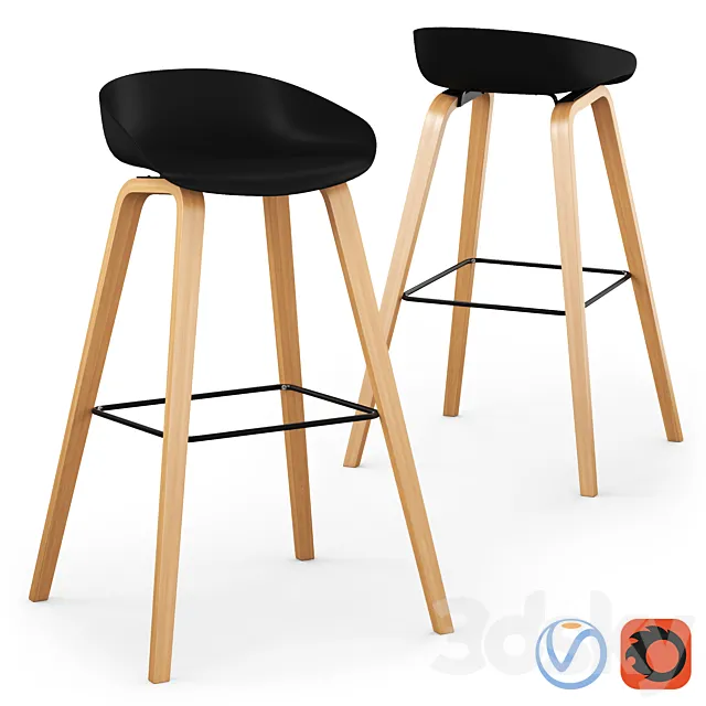 Cult Living Milano Bar Stool 3D Model