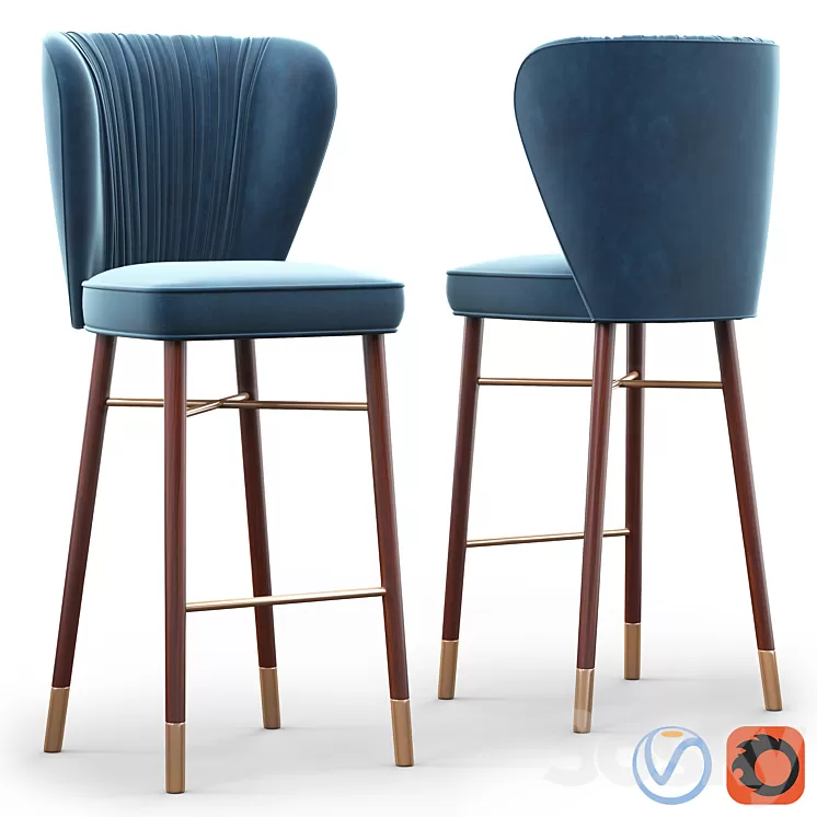 Cult Living Noa Luxury Bar Stool 3D Model