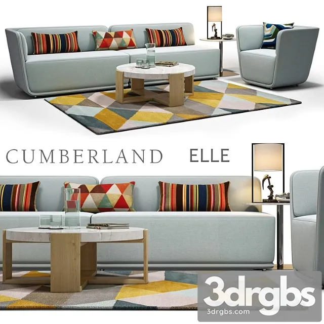 Cumberland elle sofa 2 3D Model Free