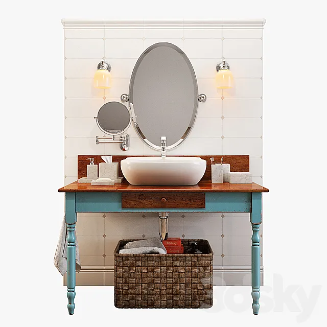Cupboard under sink 3D Model