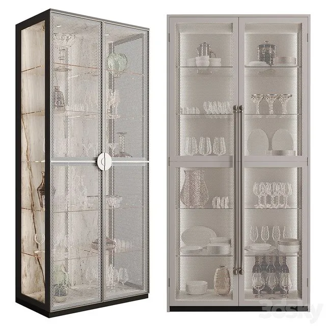 Cupboard with dishes My Design №13 3D Model