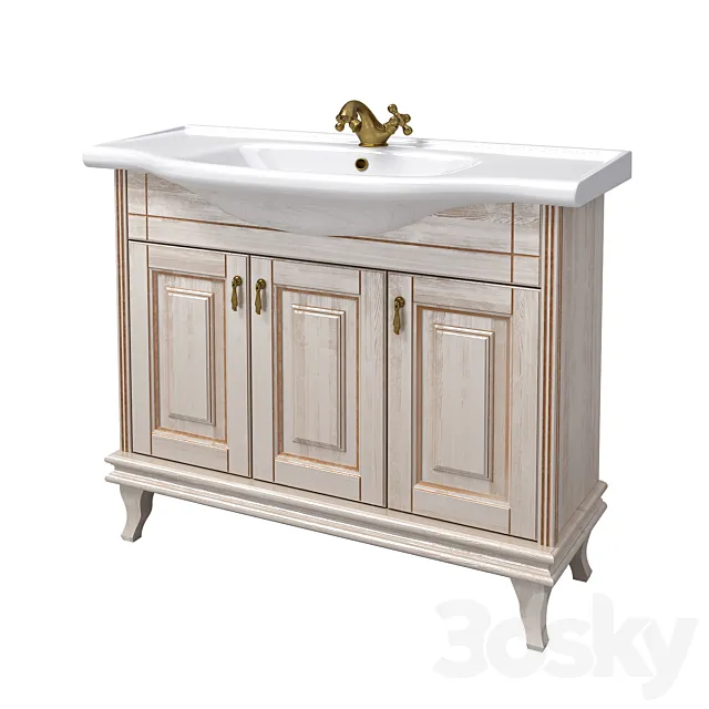 Cupboard with wash basin «BEATRICHE» (producer - Aqua Rhodes) 3DModel