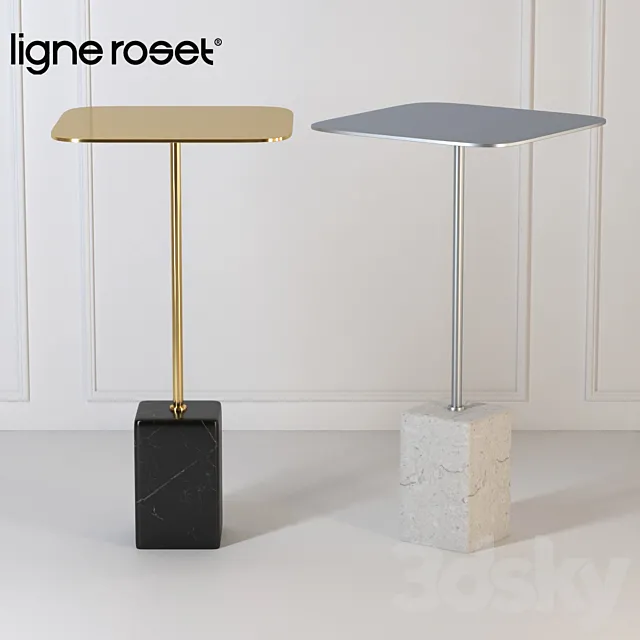 Cupidon Occasional Table Square Top 3D Model