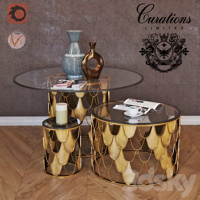 Curations Limited collection of tables Moscow 3DModel