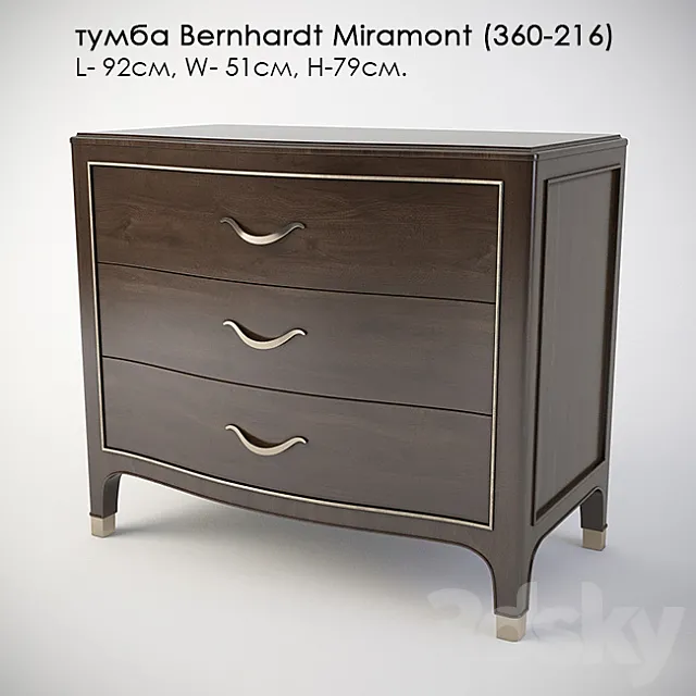 curbstone Bernhardt Miramont (360-216) 3D Model