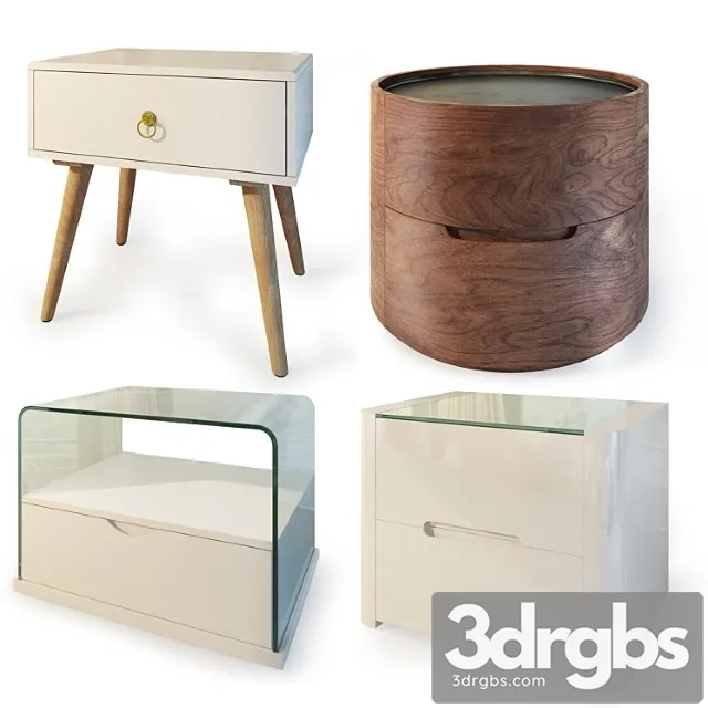 Curbstones from imodern (set2). nightstand bedside table. 2 3D Model Free