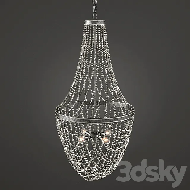 Currey and Company Gwyneth Chandelier 3D Model
