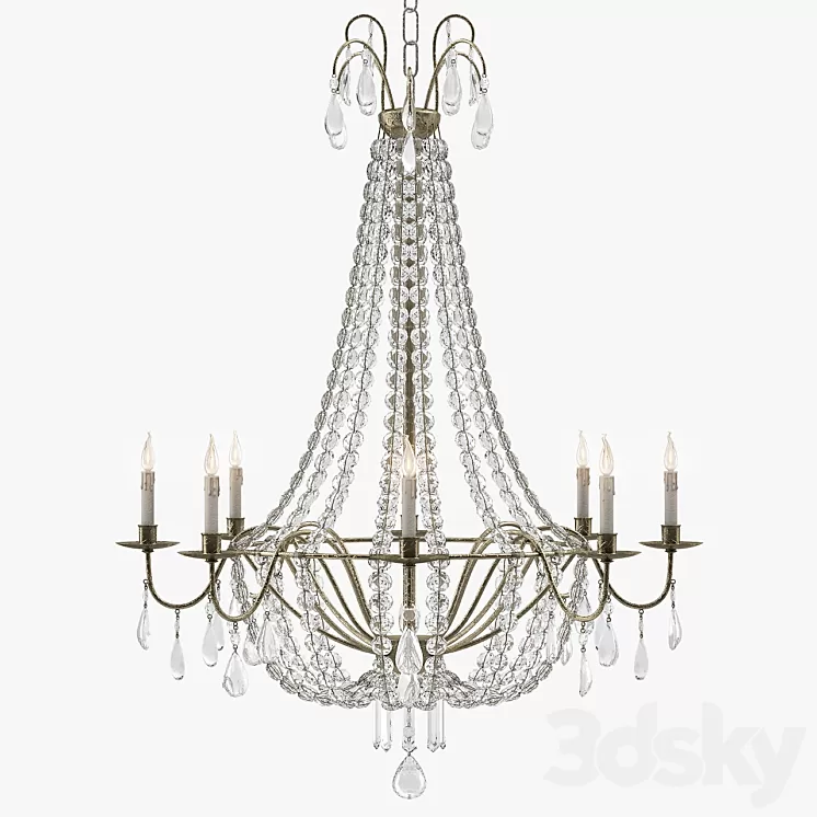 Currey & Company (9876) Versailles Chandelier 3D Model