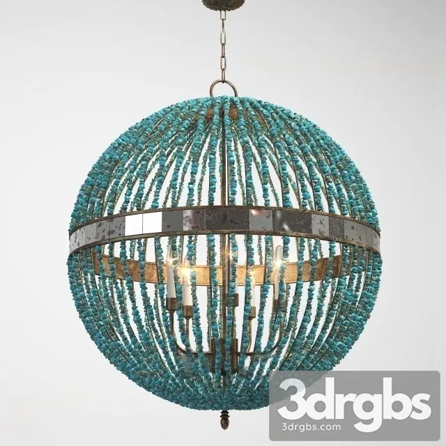 Currey Company Alberto Orb Chandelier 3D Model Free