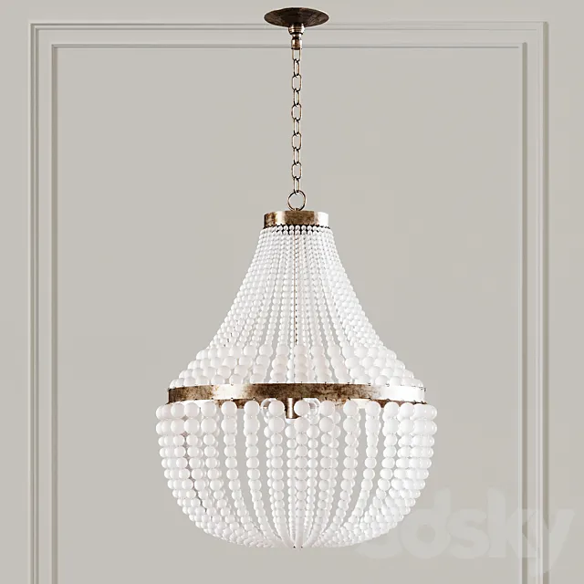 Currey & Company Chanteuse Chandelier 3D Model