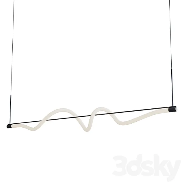 Cursive linear pendant Free Download