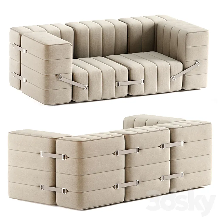 Curt Modular Sofa 3D Model Free