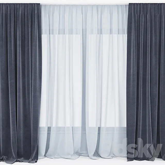 Curtain 01 3D Model