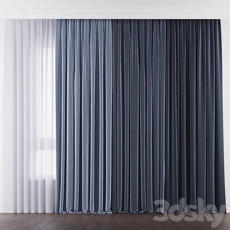 Curtain 010 3D Model Free