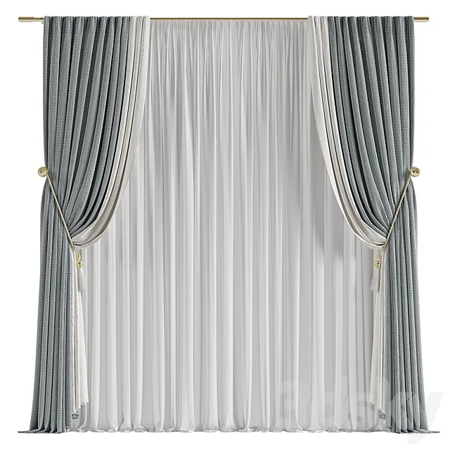 Curtain #012 3D Model
