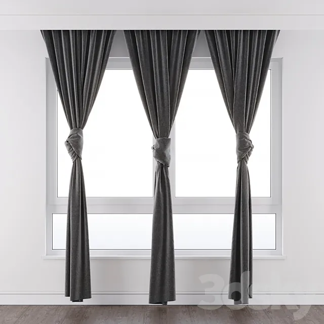 Curtain 02 knot 3D Model