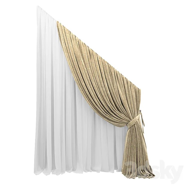 Curtain -021 3D Model Free
