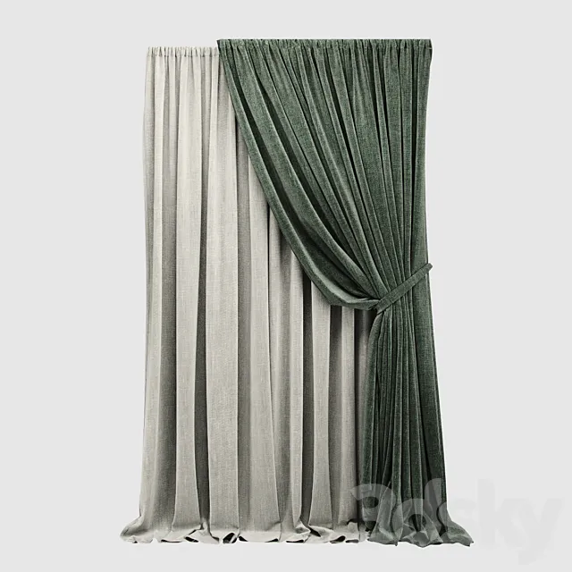 Curtain 03 3D Model