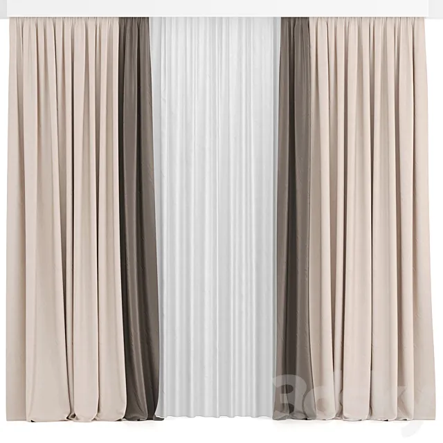Curtain 08_ Curtains 3D Model