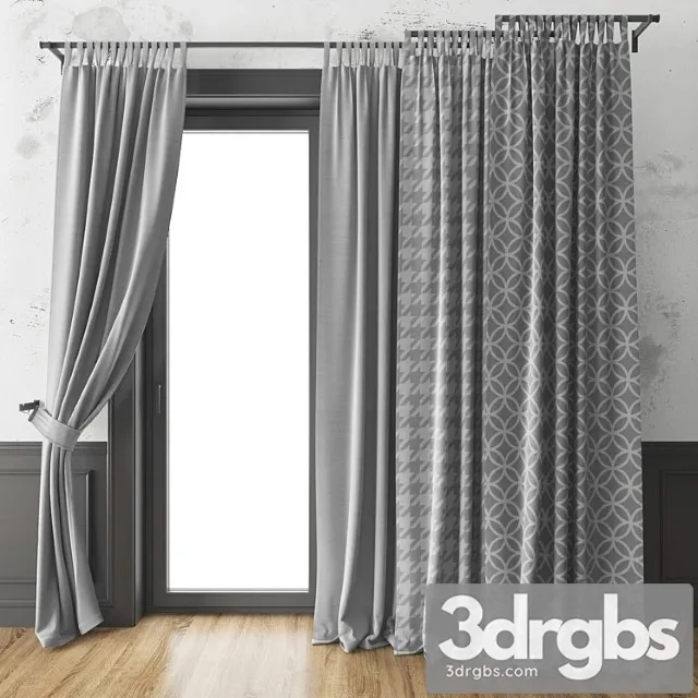 Curtain 09 3D Model Free