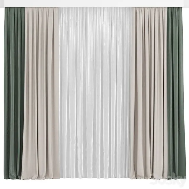 Curtain 09 Curtains 3D Model