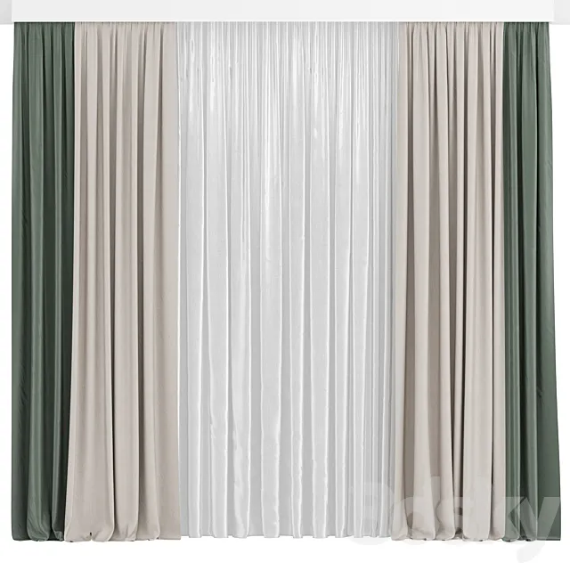 Curtain 09_ Curtains 3D Model
