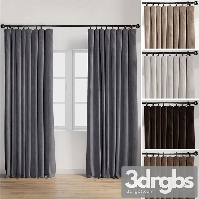 Curtain 1 3D Model Free