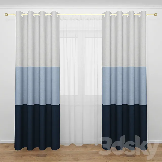 Curtain 10 3D Model