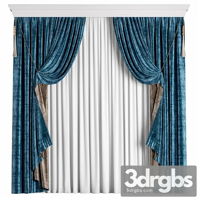 Curtain 1021 3D Model Free