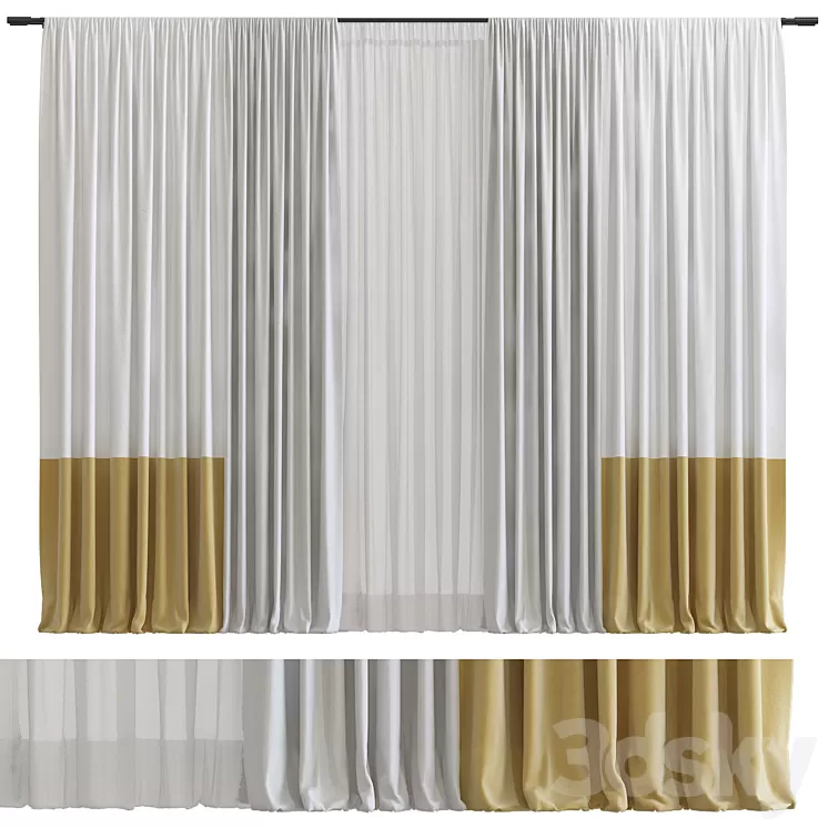 Curtain #103 3D Model Free