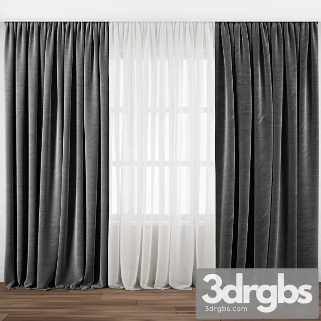 Curtain 105 3D Model Free