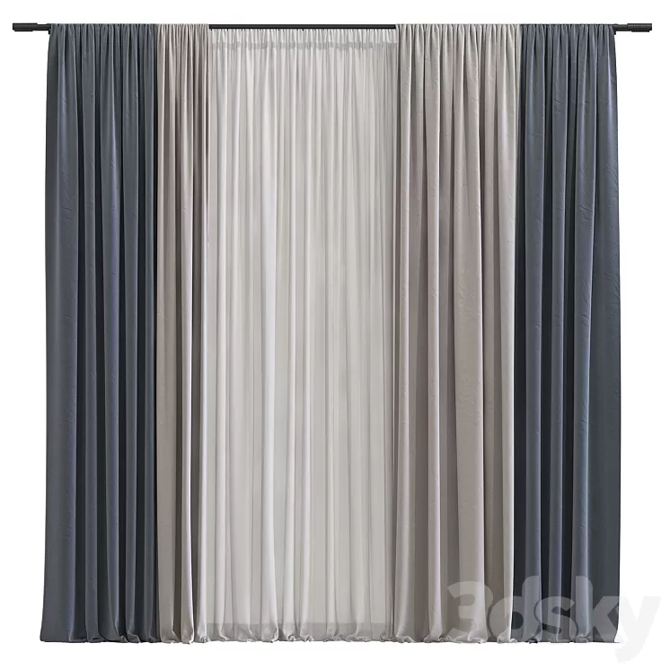Curtain #11 3D Model Free