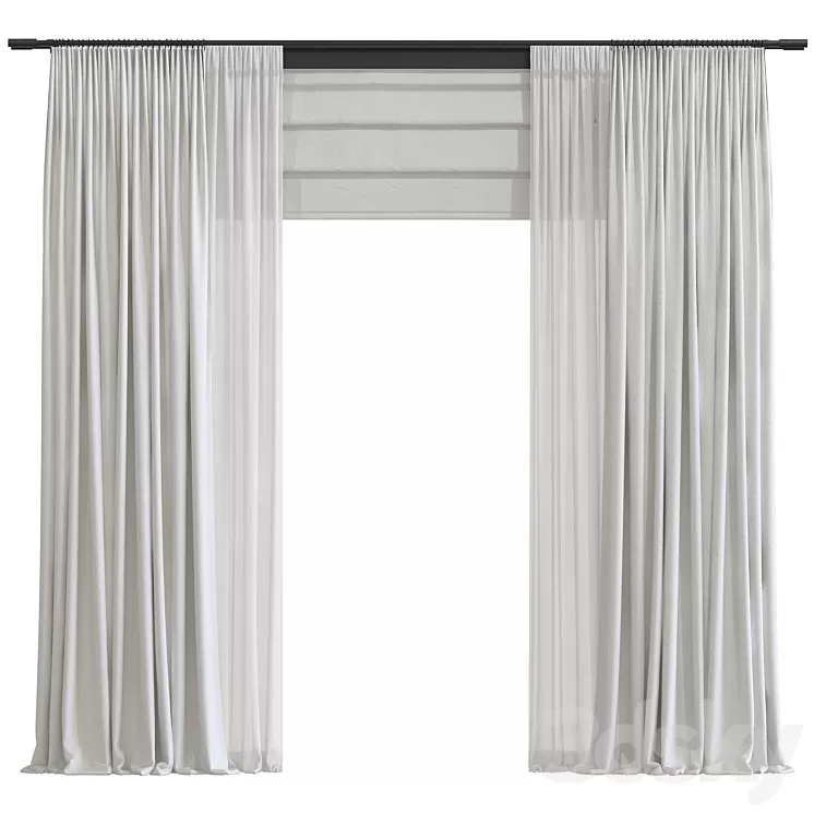 Curtain #110 3D Model Free