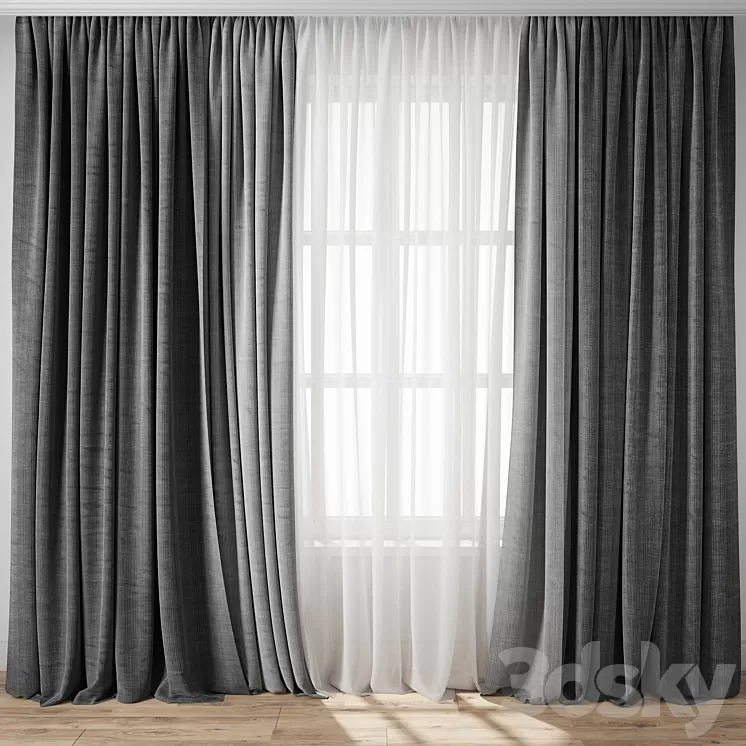 Curtain 114 3D Model