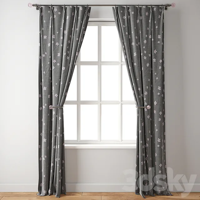 Curtain 117 3D Model
