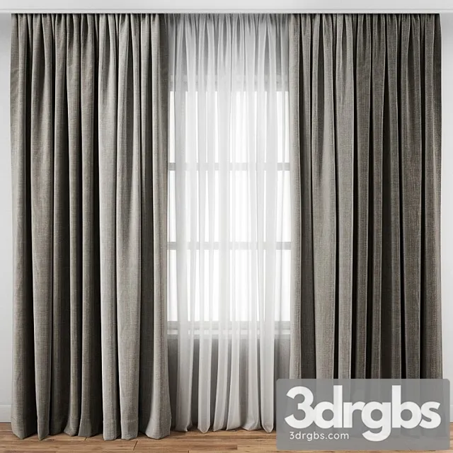 Curtain 120 3D Model Free