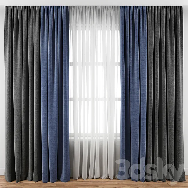 Curtain 121 3D Model