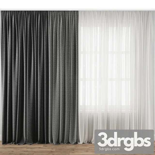 Curtain 123 3D Model Free