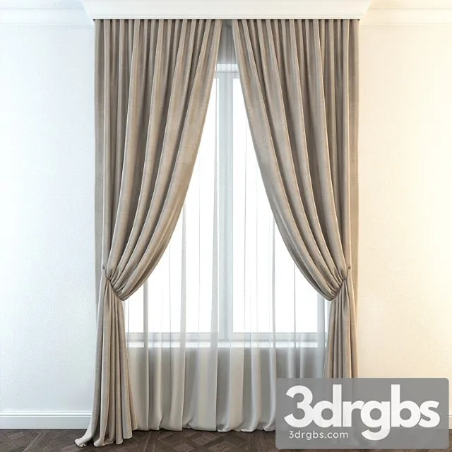 Curtain 124 3D Model Free