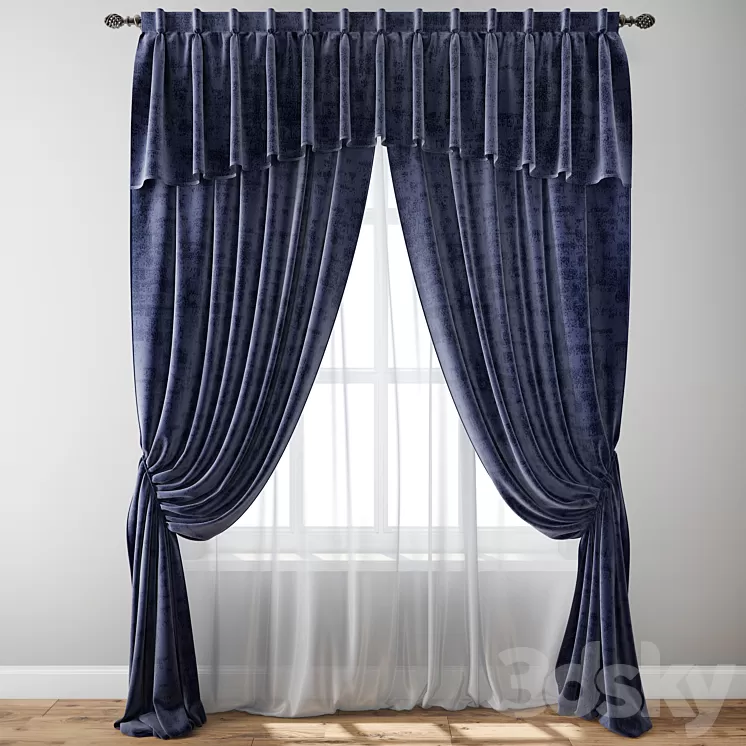 Curtain 128 3D Model