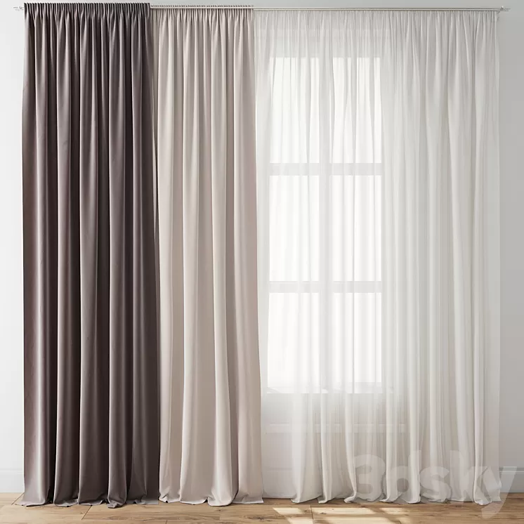 Curtain 129 3D Model