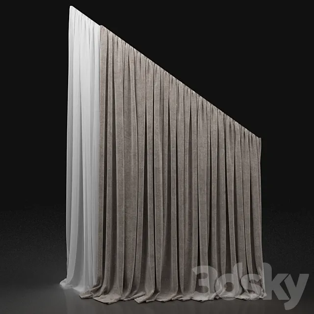 Curtain 133 3D Model