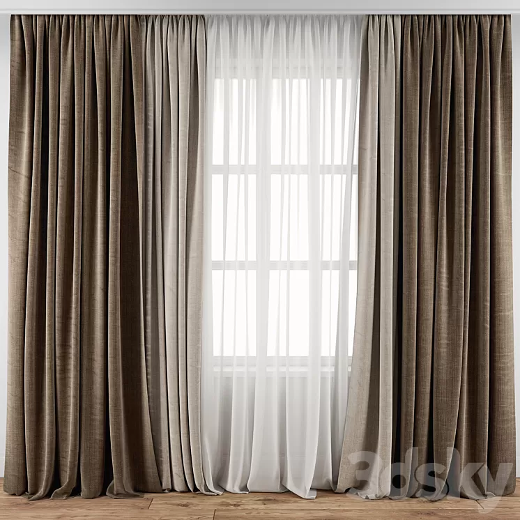 Curtain 136 3D Model