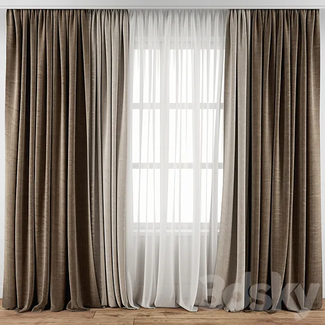 Curtain 136 3D Model